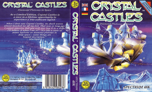 Crystal Castles box art for ZX Spectrum